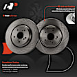 APBRPR1517 6 Pcs Front Disc Brake Rotors & Ceramic Brake Pads