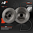 APBRPR1517 6 Pcs Front Disc Brake Rotors & Ceramic Brake Pads