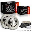APBRPR1518 6 Pcs Front Disc Brake Rotors & Ceramic Brake Pads