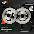 APBRPR1518 6 Pcs Front Disc Brake Rotors & Ceramic Brake Pads