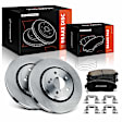 APBRPR1519 6 Pcs Front Disc Brake Rotors & Ceramic Brake Pads