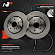 APBRPR1519 6 Pcs Front Disc Brake Rotors & Ceramic Brake Pads