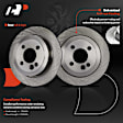 APBRPR1523 6 Pcs Rear Disc Brake Rotors & Ceramic Brake Pads