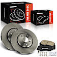 APBRPR1526 6 Pcs Front Disc Brake Rotors & Ceramic Brake Pads