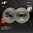 APBRPR1526 6 Pcs Front Disc Brake Rotors & Ceramic Brake Pads