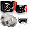 APBRPR1538 6 Pcs Rear Disc Brake Rotors & Ceramic Brake Pads
