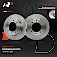 APBRPR1547 6 Pcs Front Disc Brake Rotors & Ceramic Brake Pads