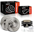 APBRPR1549 6 Pcs Front Disc Brake Rotors & Ceramic Brake Pads