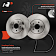APBRPR1549 6 Pcs Front Disc Brake Rotors & Ceramic Brake Pads