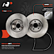 APBRPR1549 6 Pcs Front Disc Brake Rotors & Ceramic Brake Pads