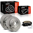 APBRPR1561 6 Pcs Front Disc Brake Rotors & Ceramic Brake Pads