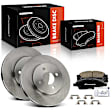 APBRPR1561 6 Pcs Front Disc Brake Rotors & Ceramic Brake Pads