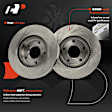APBRPR1568 6 Pcs Front Disc Brake Rotors & Ceramic Brake Pads