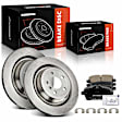 APBRPR1573 6 Pcs Rear Disc Brake Rotors & Ceramic Brake Pads