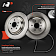 APBRPR1573 6 Pcs Rear Disc Brake Rotors & Ceramic Brake Pads