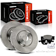 APBRPR1575 6 Pcs Front Disc Brake Rotors & Ceramic Brake Pads