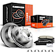 APBRPR158 Rear Disc Brake Rotors & Ceramic Brake Pads