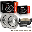 APBRPR1605 6 Pcs Rear Disc Brake Rotors & Ceramic Brake Pads