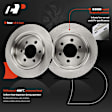 APBRPR1605 6 Pcs Rear Disc Brake Rotors & Ceramic Brake Pads