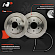 APBRPR1610 6 Pcs Rear Disc Brake Rotors & Ceramic Brake Pads