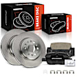 APBRPR1619 6 Pcs Rear Disc Brake Rotors & Ceramic Brake Pads