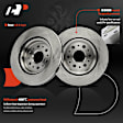 APBRPR1619 6 Pcs Rear Disc Brake Rotors & Ceramic Brake Pads