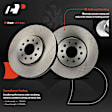 APBRPR1622 6 Pcs Front Disc Brake Rotors & Ceramic Brake Pads