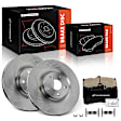 APBRPR1626 6 Pcs Front Disc Brake Rotors & Ceramic Brake Pads