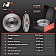 APBRPR1626 6 Pcs Front Disc Brake Rotors & Ceramic Brake Pads