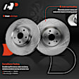 APBRPR1626 6 Pcs Front Disc Brake Rotors & Ceramic Brake Pads