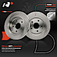 APBRPR1631 6 Pcs Rear Disc Brake Rotors & Ceramic Brake Pads