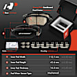 APBRPR1657 12 Pcs Front & Rear Disc Brake Rotors & Ceramic Brake Pads