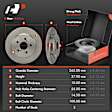 APBRPR1681 12 Pcs Front & Rear Disc Brake Rotors & Ceramic Brake Pads