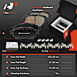 APBRPR1681 12 Pcs Front & Rear Disc Brake Rotors & Ceramic Brake Pads
