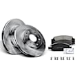 APBRPR168 Front Disc Brake Rotors & Ceramic Brake Pads