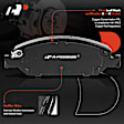 APBRPR168 Front Disc Brake Rotors & Ceramic Brake Pads