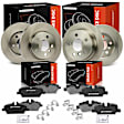 APBRPR1694 12 Pcs Front & Rear Disc Brake Rotors & Ceramic Brake Pads