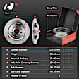 APBRPR1702 8 Pcs Rear Disc Brake Rotors & Ceramic Brake Pads & Brake Calipers