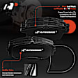APBRPR170 Front & Rear Disc Brake Rotors & Ceramic Brake Pads