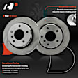 APBRPR1719 6 Pcs Rear Disc Brake Rotors & Ceramic Brake Pads