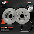 APBRPR1719 6 Pcs Rear Disc Brake Rotors & Ceramic Brake Pads