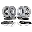 APBRPR171 Front & Rear Disc Brake Rotors & Ceramic Brake Pads