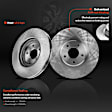 APBRPR171 Front & Rear Disc Brake Rotors & Ceramic Brake Pads