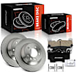 APBRPR1722 6 Pcs Rear Disc Brake Rotors & Ceramic Brake Pads