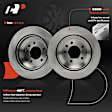 APBRPR1722 6 Pcs Rear Disc Brake Rotors & Ceramic Brake Pads
