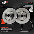 APBRPR1725 6 Pcs Front Disc Brake Rotors & Ceramic Brake Pads