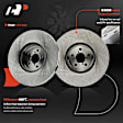 APBRPR1725 6 Pcs Front Disc Brake Rotors & Ceramic Brake Pads