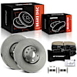APBRPR1727 6 Pcs Front Disc Brake Rotors & Ceramic Brake Pads