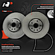 APBRPR1727 6 Pcs Front Disc Brake Rotors & Ceramic Brake Pads