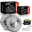 APBRPR1736 6 Pcs Front Disc Brake Rotors & Ceramic Brake Pads